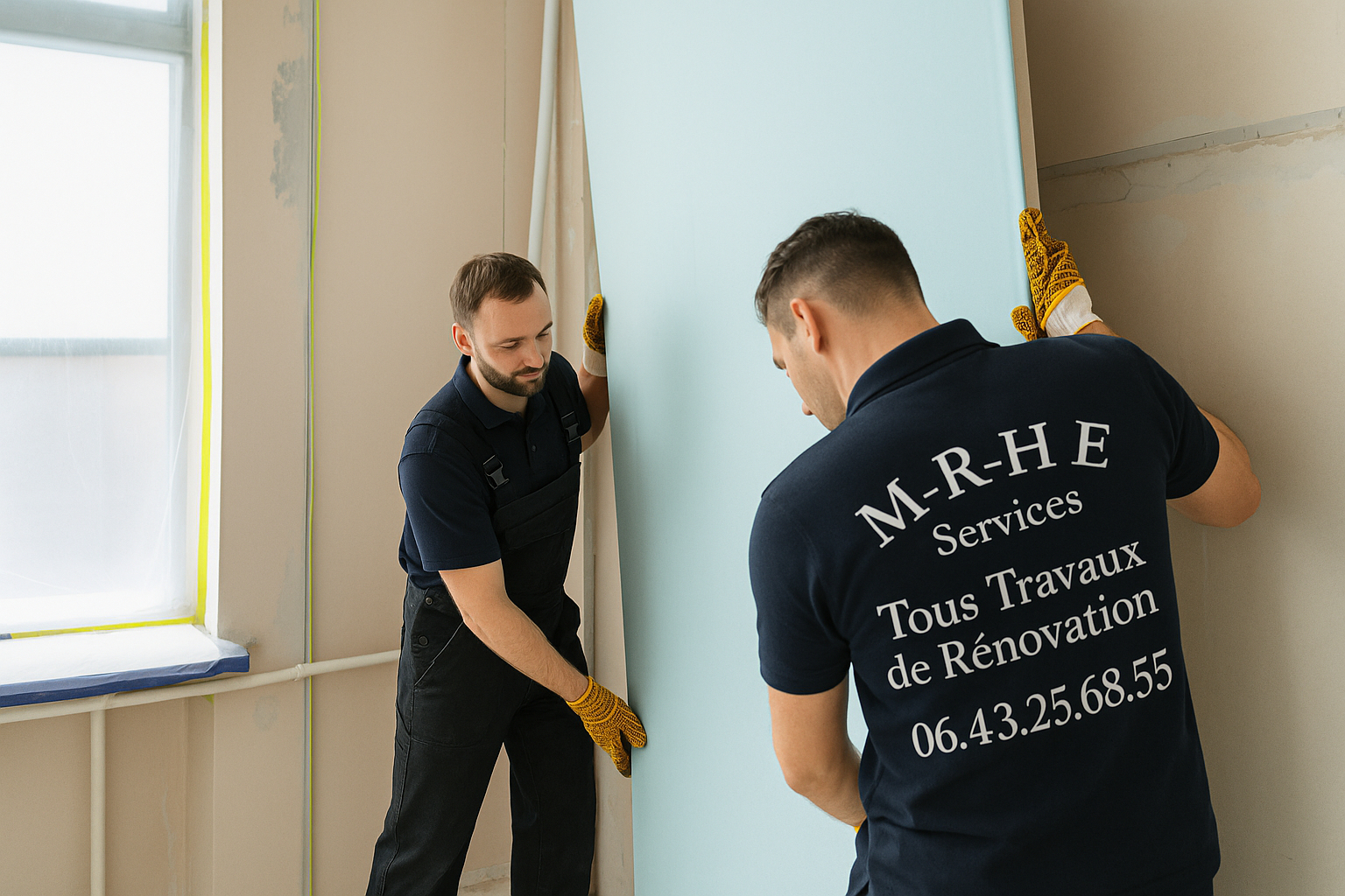 image article N°1 (plaquiste1.jpg)| Plaquiste {{prefixe}} et alentours – cloisons, plafonds suspendus, Isolation thermique et phonique | MRHE Services